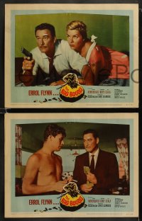 9r778 BIG BOODLE 3 LCs 1957 Errol Flynn red-hot in Havana Cuba with sexy Rossana Rory and Gia Scala!
