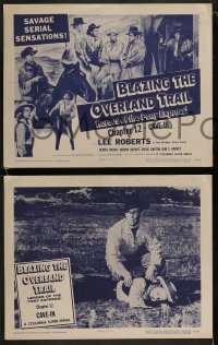 9r674 BLAZING THE OVERLAND TRAIL 4 chapter 12 LCs 1956 Heroes of the Pony Express, serial, Cave In!