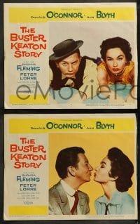 9r086 BUSTER KEATON STORY 8 LCs 1957 wacky images of Donald O'Connor & Ann Blyth!