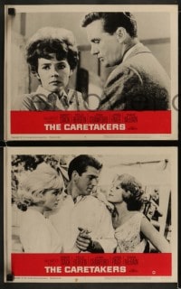 9r090 CARETAKERS 8 LCs 1963 Robert Stack, Polly Bergen & Joan Crawford in a mental hospital!