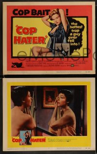 9r099 COP HATER 8 LCs 1958 Ed McBain gritty film noir, the hottest trap a guy ever fell into!