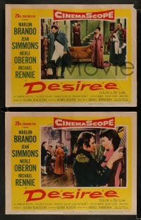 9r616 DESIREE 5 LCs 1954 Marlon Brando, Jean Simmons, Merle Oberon, Michael Rennie!