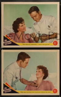 9r687 DR. KILDARE'S VICTORY 4 LCs 1941 Lionel Barrymore, Lew Ayres, sexy nurse Ann Ayars!