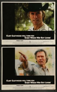 9r130 EVERY WHICH WAY BUT LOOSE 8 LCs 1978 Clint Eastwood, Sondra Locke, Beverly D'Angelo & Clyde!