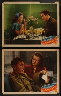 9r695 G.I. HONEYMOON 4 LCs 1945 Gale Storm, Peter Cookson, funniest, lovingest romance!