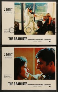 9r803 GRADUATE 4 LCs R1972 great images of Dustin Hoffman, Anne Bancroft & pretty Katharine Ross!