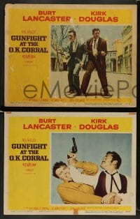 9r564 GUNFIGHT AT THE O.K. CORRAL 6 LCs 1957 Burt Lancaster, Kirk Douglas, directed by John Sturges!
