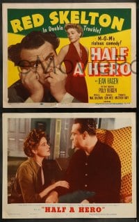 9r171 HALF A HERO 8 LCs 1953 Red Skelton, Jean Hagen, Charles Dingle, Hugh Corcoran!