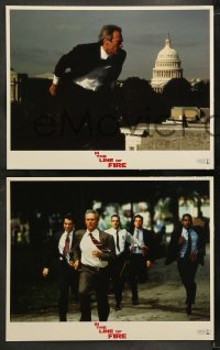 9r709 IN THE LINE OF FIRE 4 LCs 1993 Wolfgang Petersen, Clint Eastwood as Secret Service bodyguard!