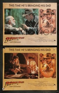 9r626 INDIANA JONES & THE LAST CRUSADE 5 LCs 1989 Lucas, Spielberg, Harrison Ford & Sean Connery!