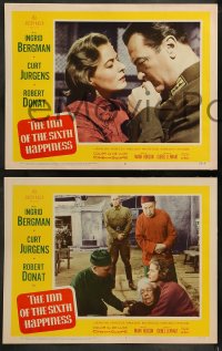 9r710 INN OF THE SIXTH HAPPINESS 4 LCs 1959 pretty Ingrid Bergman, Curt Jurgens & Robert Donat!