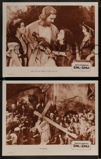 9r224 KING OF KINGS 8 LCs R1930s DeMille Biblical epic, images of Jesus and the crucifixion!