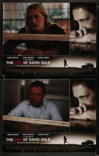 9r235 LIFE OF DAVID GALE 8 LCs 2003 Kevin Spacey, Kate Winslet, Laura Linney, Gabriel Mann!