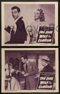 9r507 LONE WOLF IN LONDON 7 LCs 1947 can Gerald Mohr go straight around Evelyn Ankers' curves?