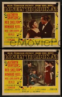 9r724 LOVELY TO LOOK AT 4 LCs 1952 sexy Ann Miller, wacky Red Skelton, Howard Keel & Kathryn Grayson