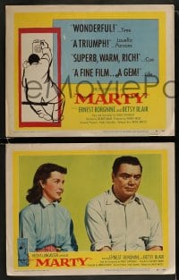 9r259 MARTY 8 LCs 1955 directed by Delbert Mann, Ernest Borgnine, written by Paddy Chayefsky!