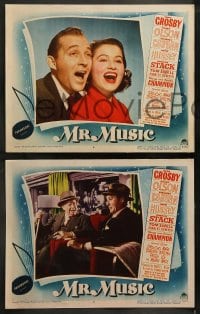 9r580 MR. MUSIC 6 LCs 1950 Bing Crosby, Charles Coburn, Ruth Hussey, Robert Stack!