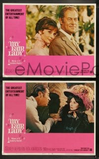 9r273 MY FAIR LADY 8 LCs R1971 art of Audrey Hepburn & Rex Harrison by Bob Peak and Bill Gold!