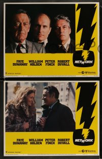 9r281 NETWORK 8 LCs 1976 Faye Dunaway, Robert Duvall, William Holden, Peter Finch, Sidney Lumet!