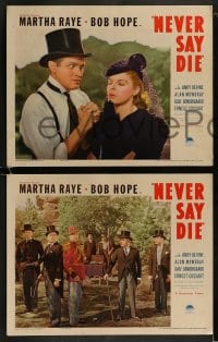 9r637 NEVER SAY DIE 5 LCs 1939 great images of Bob Hope, Martha Raye & Andy Devine!
