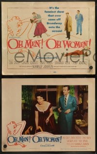 9r287 OH MEN OH WOMEN 8 LCs 1957 Dan Dailey, Ginger Rogers, David Niven, Barbara Rush