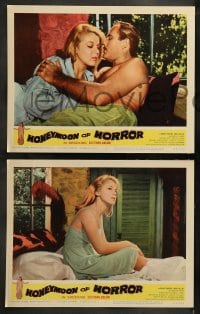 9r297 ORGY OF THE GOLDEN NUDES 8 LCs 1964 thrilling, chilling & blood-curdling Honeymoon of Horror!