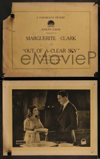 9r516 OUT OF A CLEAR SKY 7 LCs 1918 Marguerite Clark & Thomas Meighan in early silent, lost film!