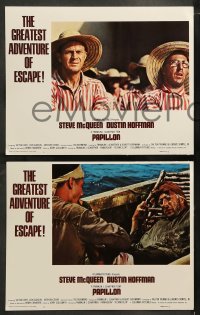9r302 PAPILLON 8 LCs 1973 Steve McQueen & Dustin Hoffman escape Devil's Island!