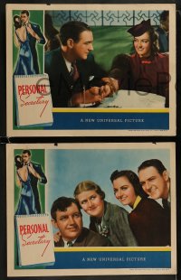 9r639 PERSONAL SECRETARY 5 LCs 1938 great images of William Gargan, Joy Hodges, Andy Devine!