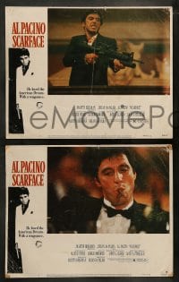 9r346 SCARFACE 8 LCs 1983 Al Pacino as Tony Montana, Michelle Pfeiffer, Brian De Palma, Stone!