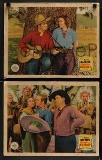 9r846 SPRINGTIME IN THE ROCKIES 3 LCs 1937 Gene Autry, Smiley Burnette, Polly Rowles!
