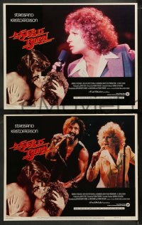 9r390 STAR IS BORN 8 LCs 1977 great images of Kris Kristofferson & Barbra Streisand!