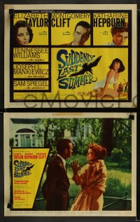 9r401 SUDDENLY, LAST SUMMER 8 LCs 1960 Katherine Hepburn, Liz Taylor, Clift, Tennessee Williams!
