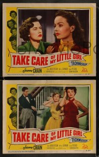 9r850 TAKE CARE OF MY LITTLE GIRL 3 LCs 1951 Jeanne Crain, Dale Robertson, Mitzi Gaynor