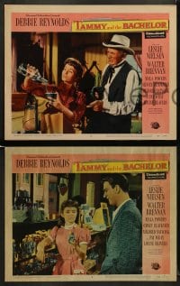 9r658 TAMMY & THE BACHELOR 5 LCs 1957 images of Leslie Nielsen & pretty Debbie Reynolds!