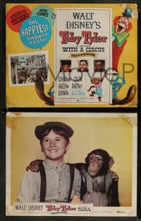 9r433 TOBY TYLER 8 LCs 1960 Walt Disney, Kevin Corcoran, Mister Stubbs the chimpanzee, circus!
