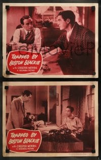 9r536 TRAPPED BY BOSTON BLACKIE 7 LCs 1948 three women want detective Chester Morris arrested!