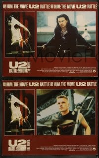 9r662 U2 RATTLE & HUM 5 LCs 1988 great images of Irish rockers Bono & The Edge!
