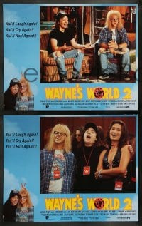 9r463 WAYNE'S WORLD 2 8 LCs 1993 Mike Myers, Dana Carvey, Carrere, from Saturday Night Live sketch!