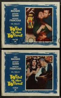 9r472 WILD IS THE WIND 8 LCs 1958 Anthony Quinn, Tony Franciosa, sexy Anna Magnani!