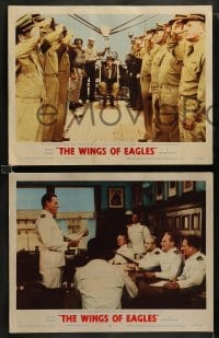 9r861 WINGS OF EAGLES 3 LCs 1957 Air Force pilot John Wayne + sexy Maureen O'Hara!