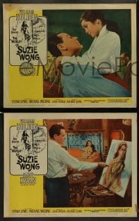 9r479 WORLD OF SUZIE WONG 8 LCs 1960 great images of William Holden & sexy Nancy Kwan, Sylvia Syms!