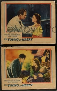 9r604 YOUNG IN HEART 6 LCs 1938 cool images of Paulette Goddard and Douglas Fairbanks Jr.!