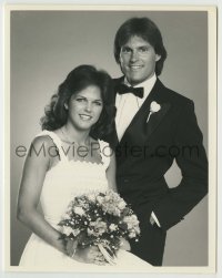 9s073 AMERICA'S JUNIOR MISS TV 7x9 still 1984 host Bruce Jenner & previous winner Stephanie Ashmore!