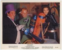 9s013 BATMAN color 8x10 still 1966 c/u of villains Burgess Meredith, Lee Meriwether & Frank Gorshin!