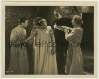 9s159 BRIDE OF FRANKENSTEIN 8x10 still 1935 classic image of Karloff, Lanchester, Clive & Thesiger!