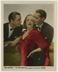 9s009 BRIDE WORE RED color-glos 8x10.25 still 1937 Joan Crawford, Franchot Tone & Robert Young!