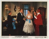 9s022 FUNNY FACE color 8x10 still 1957 Audrey Hepburn & Fred Astaire with three older ladies!