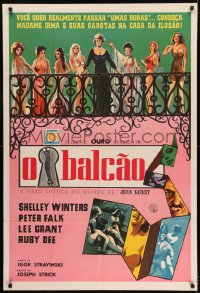 9t027 BALCONY Brazilian 1963 Jean Genet's erotic world where men's strange desires are fulfilled!