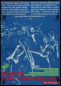 9t457 ALL THAT JAZZ East German 16x23 1983 Scheider & Lange in Bob Fosse musical, different art!